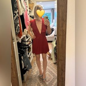 Reformation red mini dress - size 4